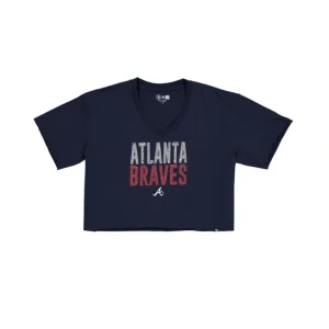 Shop Atlanta Braves Active Womens VNeck TShirt - KTGCaps - Baseball caps for various teams, purchased online at a discount