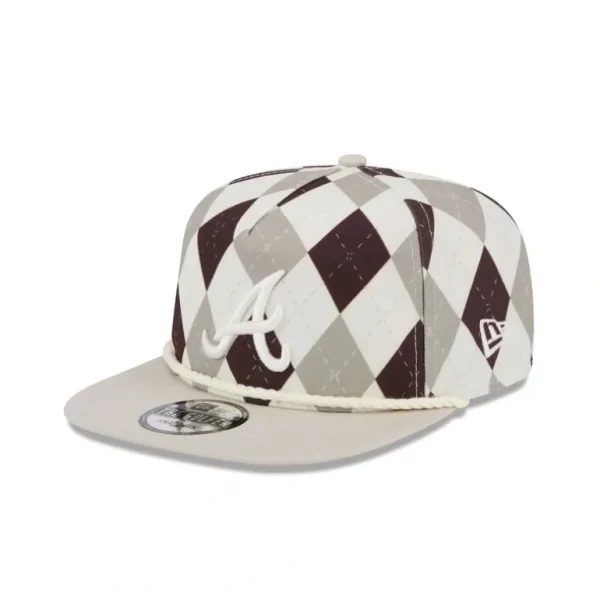 Outlet Atlanta Braves Argyle Golfer Hat - KTGCaps - Baseball caps for various teams, purchased online at a discount