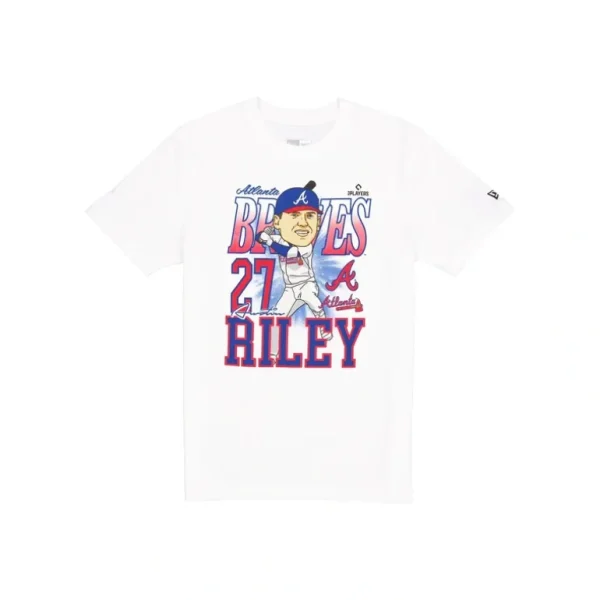 Outlet Atlanta Braves Austin Riley Caricature TShirt - KTGCaps - Baseball caps for various teams, purchased online at a discount