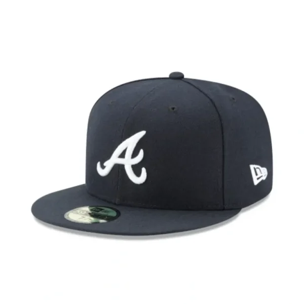 Best Sale Atlanta Braves Authentic Collection Road 59FIFTY Fitted Hat - KTGCaps - Baseball caps for various teams, purchased online at a discount