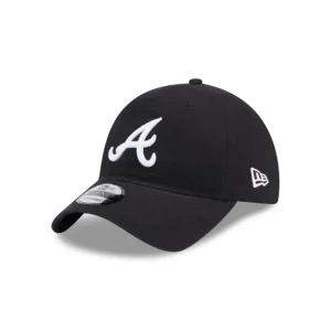 Shop Atlanta Braves Black 9TWENTY Adjustable Hat - KTGCaps - Baseball caps for various teams, purchased online at a discount