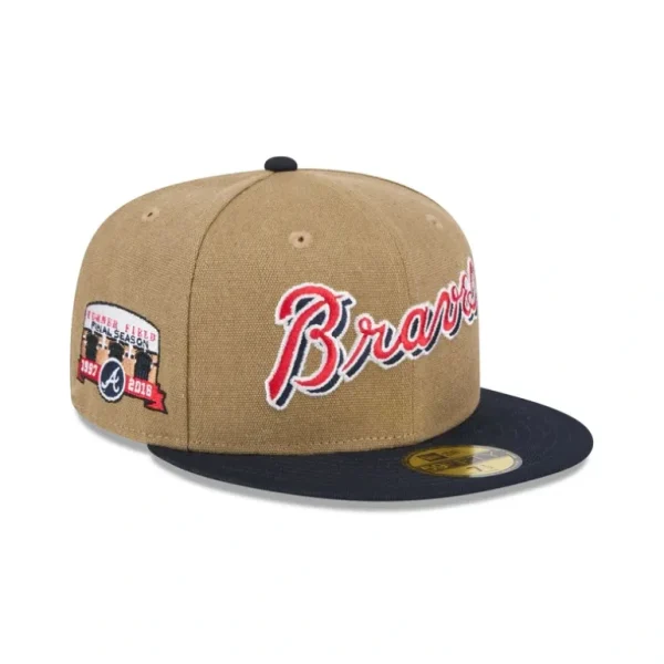 Shop Atlanta Braves Canvas Crown 59FIFTY Fitted Hat - KTGCaps - Baseball caps for various teams, purchased online at a discount