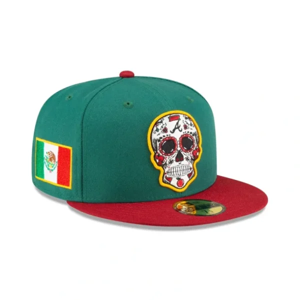 Shop Atlanta Braves Cinco de Mayo 59FIFTY Fitted Hat - KTGCaps - Baseball caps for various teams, purchased online at a discount