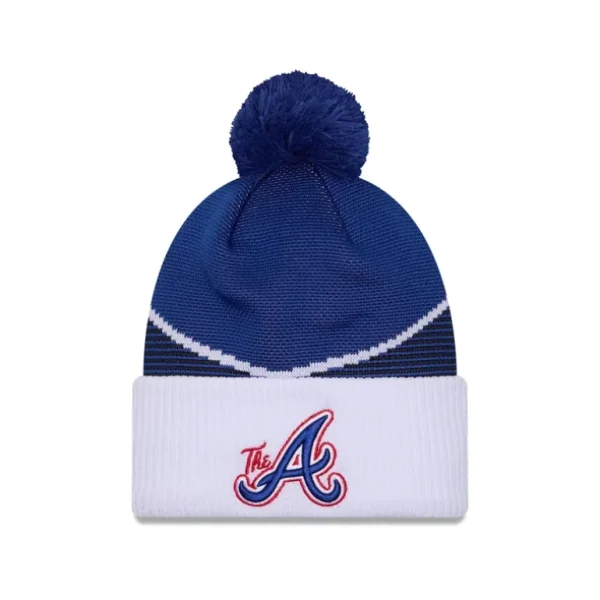 Best Sale Atlanta Braves City Connect Pom Knit Hat - KTGCaps - Baseball caps for various teams, purchased online at a discount
