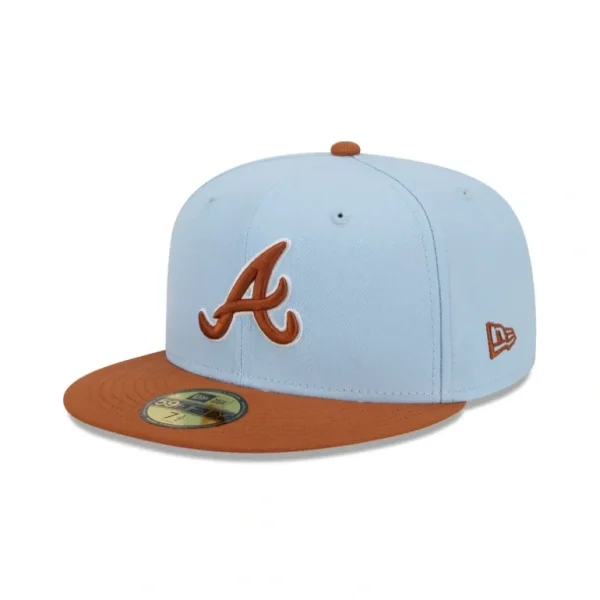 Cheap Atlanta Braves Color Pack Glacial Blue 59FIFTY Fitted Hat - KTGCaps - Baseball caps for various teams, purchased online at a discount