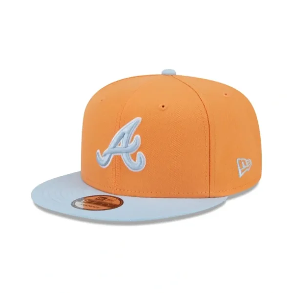 New Atlanta Braves Color Pack Orange Glaze 9FIFTY Snapback Hat - KTGCaps - Baseball caps for various teams, purchased online at a discount