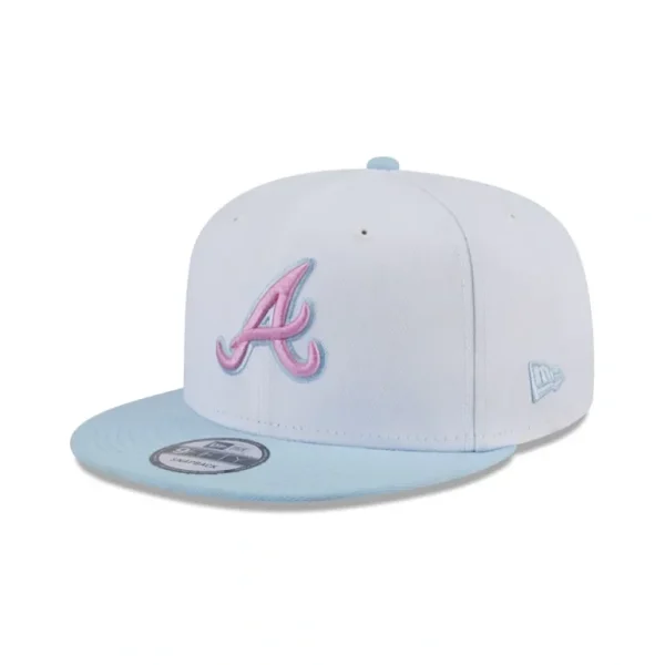Fashion Atlanta Braves Color Pack White 9FIFTY Snapback Hat - KTGCaps - Baseball caps for various teams, purchased online at a discount