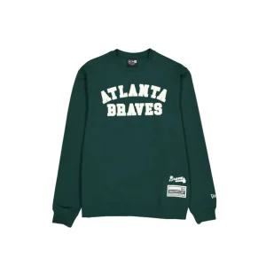 Shop Atlanta Braves Dark Green Logo Select Crewneck - KTGCaps - Baseball caps for various teams, purchased online at a discount