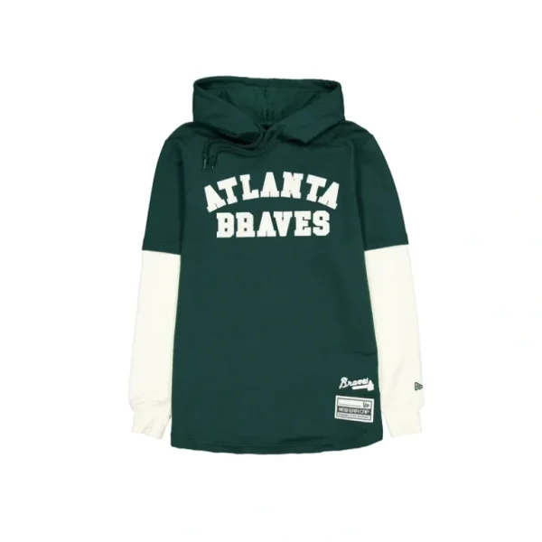 Shop Atlanta Braves Dark Green Logo Select Hooded TShirt - KTGCaps - Baseball caps for various teams, purchased online at a discount