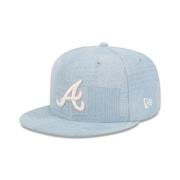 Best Sale Atlanta Braves Denim Patchwork 9FIFTY Snapback Hat - KTGCaps - Baseball caps for various teams, purchased online at a discount