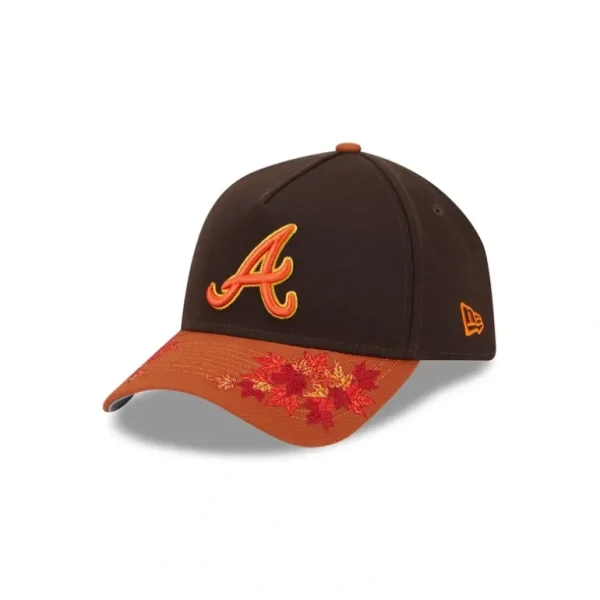 Sale Atlanta Braves Fall Foliage 9FORTY AFrame Snapback Hat - KTGCaps - Baseball caps for various teams, purchased online at a discount
