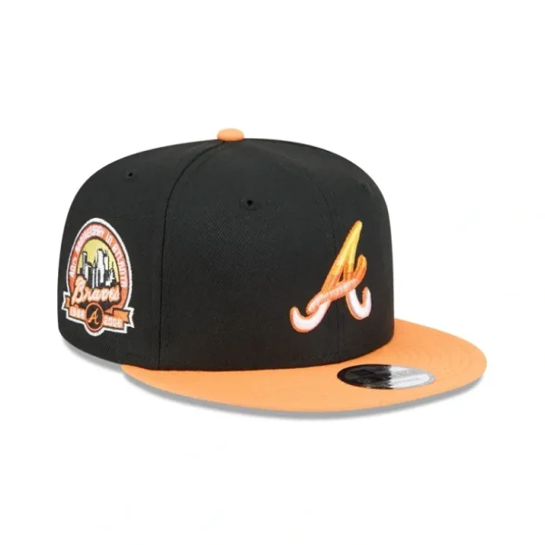 Clearance Atlanta Braves Fall Gradient 9FIFTY Snapback Hat - KTGCaps - Baseball caps for various teams, purchased online at a discount