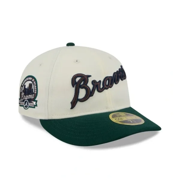 New Atlanta Braves Forest Visor Retro Crown 59FIFTY Fitted Hat - KTGCaps - Baseball caps for various teams, purchased online at a discount