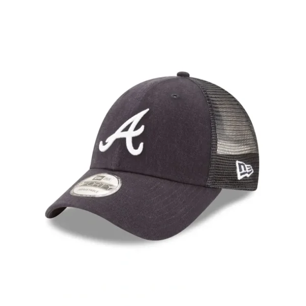 Discount Atlanta Braves 9FORTY Trucker Hat - KTGCaps - Baseball caps for various teams, purchased online at a discount