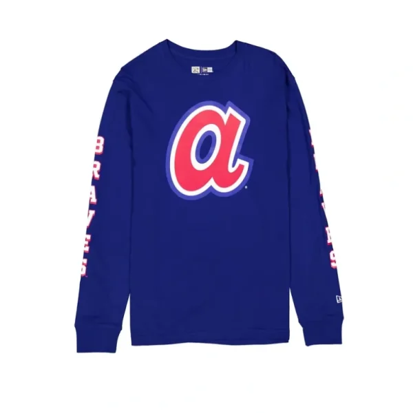 Fashion Atlanta Braves Game Day Long Sleeve TShirt - KTGCaps - Baseball caps for various teams, purchased online at a discount