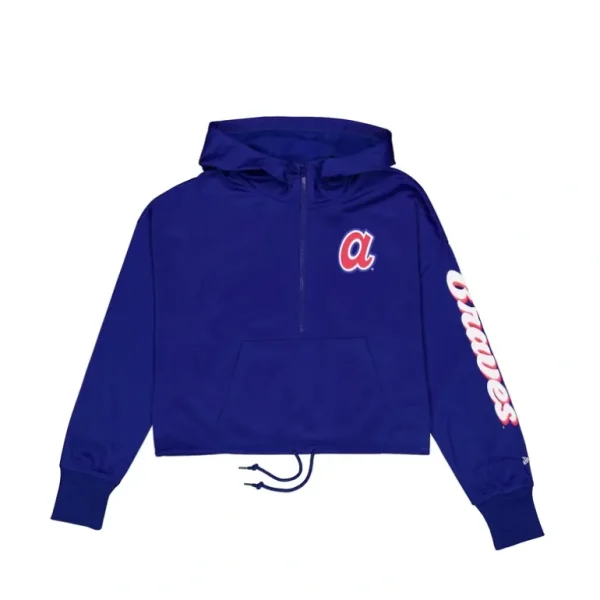 Outlet Atlanta Braves Game Day Womens Hoodie - KTGCaps - Baseball caps for various teams, purchased online at a discount