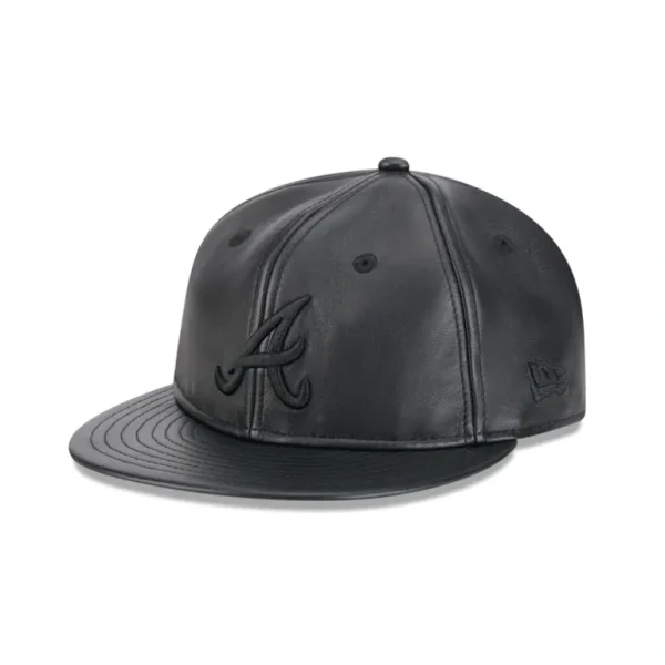 Store Atlanta Braves Genuine Leather Retro Crown 9FIFTY Strapback Hat - KTGCaps - Baseball caps for various teams, purchased online at a discount