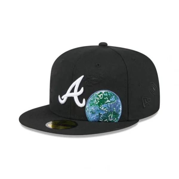 Best Sale Atlanta Braves Global 59FIFTY Fitted Hat - KTGCaps - Baseball caps for various teams, purchased online at a discount