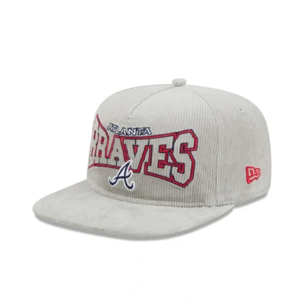 Best Sale Atlanta Braves Gray Cord Golfer Hat - KTGCaps - Baseball caps for various teams, purchased online at a discount