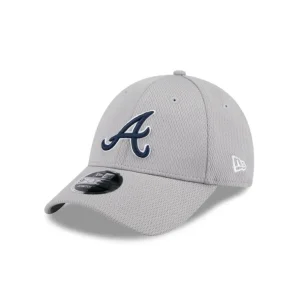 New Atlanta Braves Gray 9FORTY StretchSnap Hat - KTGCaps - Baseball caps for various teams, purchased online at a discount