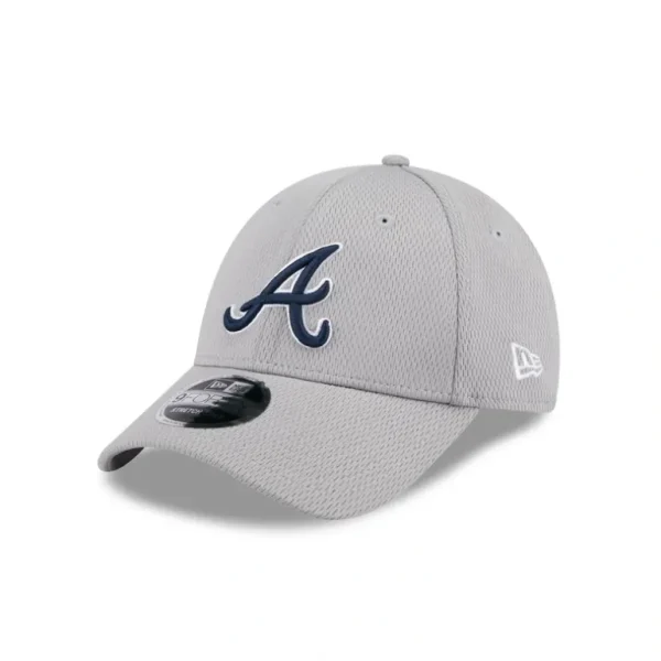 New Atlanta Braves Gray 9FORTY StretchSnap Hat - KTGCaps - Baseball caps for various teams, purchased online at a discount