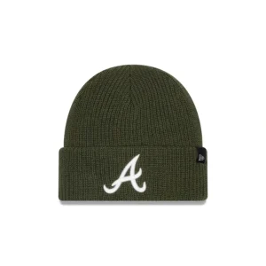 Store Atlanta Braves Green Merino Wool Knit Beanie - KTGCaps - Baseball caps for various teams, purchased online at a discount