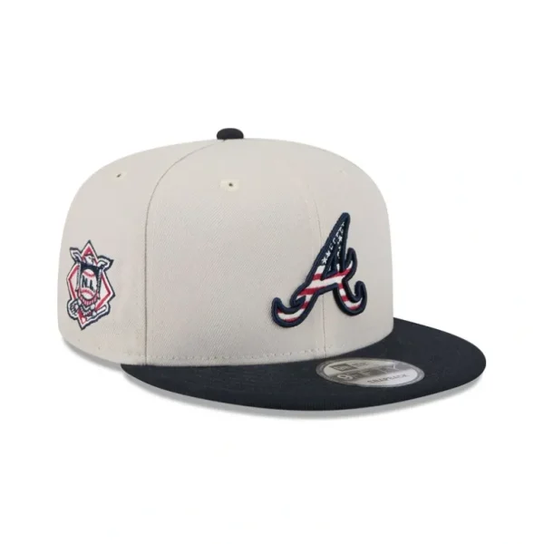Clearance Atlanta Braves Independence Day 2024 9FIFTY Snapback Hat - KTGCaps - Baseball caps for various teams, purchased online at a discount