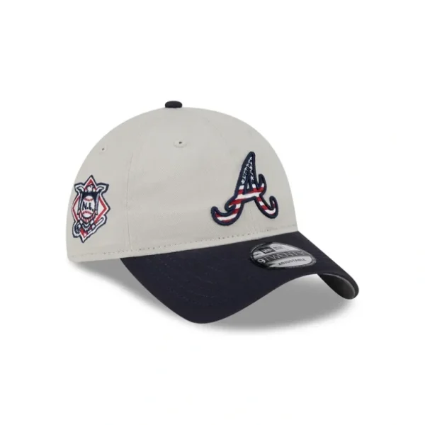 Flash Sale Atlanta Braves Independence Day 2024 9TWENTY Adjustable Hat - KTGCaps - Baseball caps for various teams, purchased online at a discount