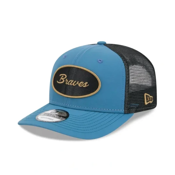 Hot Atlanta Braves Indigo 9SEVENTY Trucker Hat - KTGCaps - Baseball caps for various teams, purchased online at a discount
