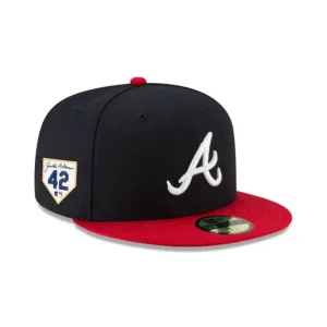 Outlet Atlanta Braves Jackie Robinson Day 2024 59FIFTY Fitted Hat - KTGCaps - Baseball caps for various teams, purchased online at a discount