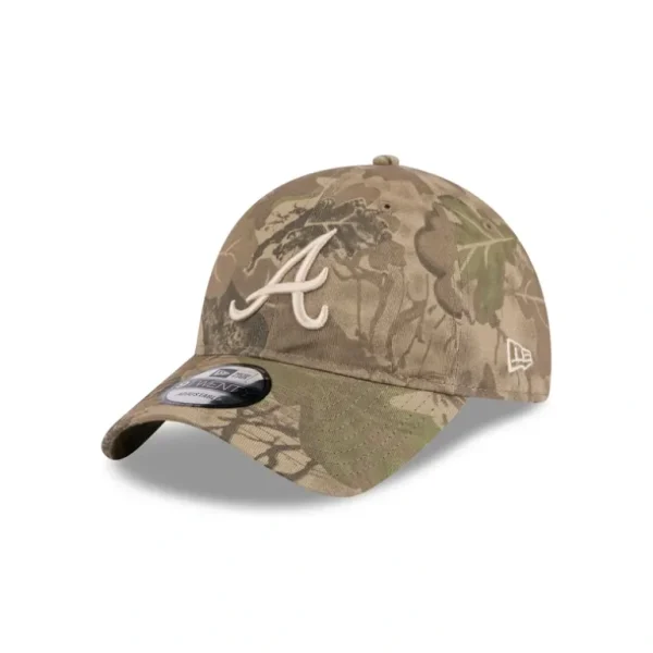 New Atlanta Braves Leaf Camo 9TWENTY Adjustable Hat - KTGCaps - Baseball caps for various teams, purchased online at a discount