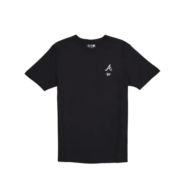 New Atlanta Braves Logo Essentials Black TShirt - KTGCaps - Baseball caps for various teams, purchased online at a discount