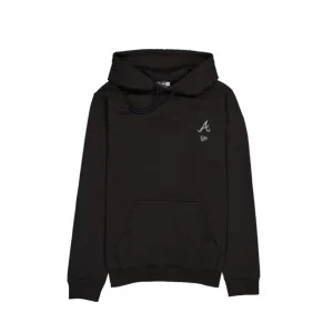 Best Sale Atlanta Braves Logo Essentials Tonal Black Hoodie - KTGCaps - Baseball caps for various teams, purchased online at a discount