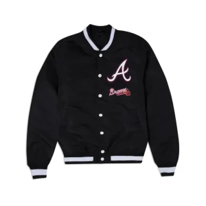 Shop Atlanta Braves Logo Select Black Jacket - KTGCaps - Baseball caps for various teams, purchased online at a discount