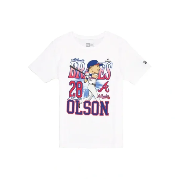 Sale Atlanta Braves Matt Olsen Caricature TShirt - KTGCaps - Baseball caps for various teams, purchased online at a discount