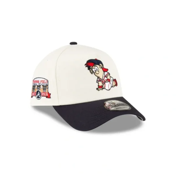 Online Atlanta Braves Mini Mascot 9FORTY AFrame Snapback Hat - KTGCaps - Baseball caps for various teams, purchased online at a discount