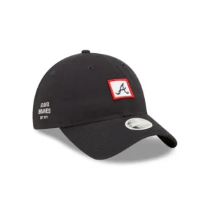 Store Atlanta Braves Mini Patch Womens 9TWENTY Adjustable Hat - KTGCaps - Baseball caps for various teams, purchased online at a discount