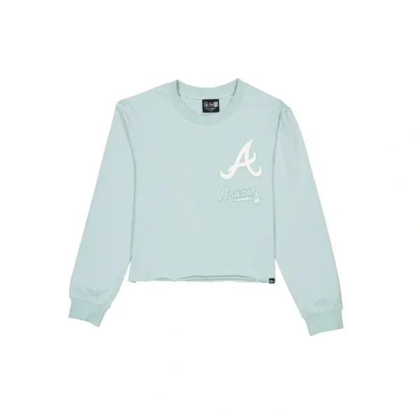 Cheap Atlanta Braves Minty Breeze Logo Select Womens TShirt - KTGCaps - Baseball caps for various teams, purchased online at a discount