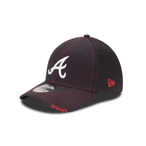 Hot Atlanta Braves NEO 39THIRTY Stretch Fit Hat - KTGCaps - Baseball caps for various teams, purchased online at a discount