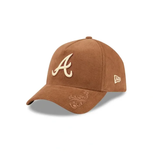 Cheap Atlanta Braves Ornamental Cord 9FORTY AFrame Snapback Hat - KTGCaps - Baseball caps for various teams, purchased online at a discount