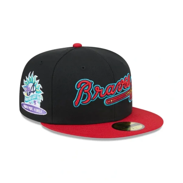 Discount Atlanta Braves Retro Spring Training 59FIFTY Fitted Hat - KTGCaps - Baseball caps for various teams, purchased online at a discount