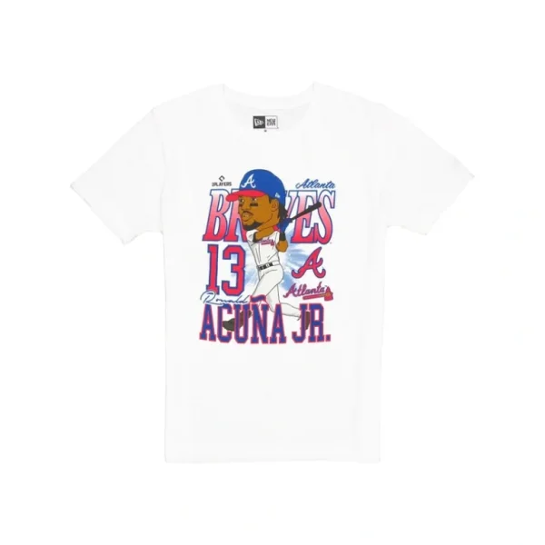 Cheap Atlanta Braves Ronald Acuña Jr Caricature TShirt - KTGCaps - Baseball caps for various teams, purchased online at a discount