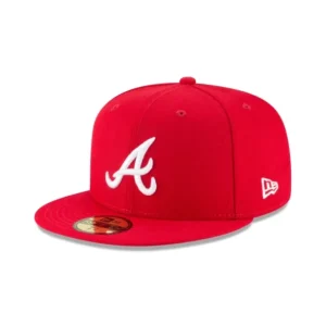 Store Atlanta Braves Scarlet Basic 59FIFTY Fitted Hat - KTGCaps - Baseball caps for various teams, purchased online at a discount