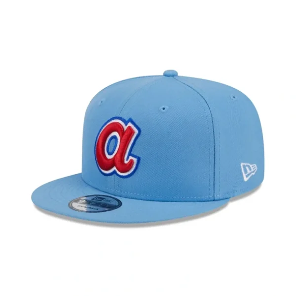 Fashion Atlanta Braves Sky Blue 9FIFTY Snapback Hat - KTGCaps - Baseball caps for various teams, purchased online at a discount