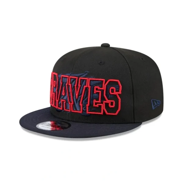 Fashion Atlanta Braves Splatter 9FIFTY Snapback Hat - KTGCaps - Baseball caps for various teams, purchased online at a discount