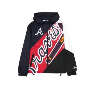 Outlet Atlanta Braves Sport Classics Color Block Windbreaker - KTGCaps - Baseball caps for various teams, purchased online at a discount
