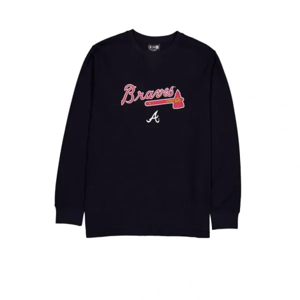 Fashion Atlanta Braves Sport Night Long Sleeve TShirt - KTGCaps - Baseball caps for various teams, purchased online at a discount