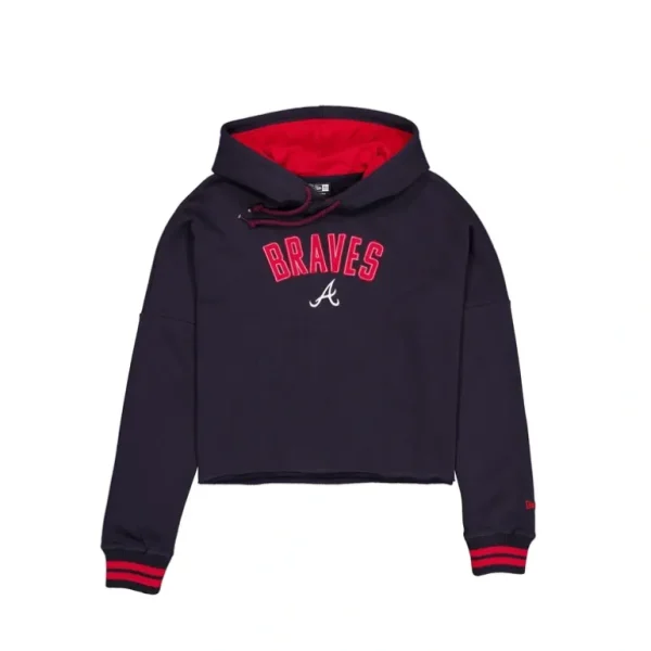 Shop Atlanta Braves Sport Night Navy Womens Hoodie - KTGCaps - Baseball caps for various teams, purchased online at a discount