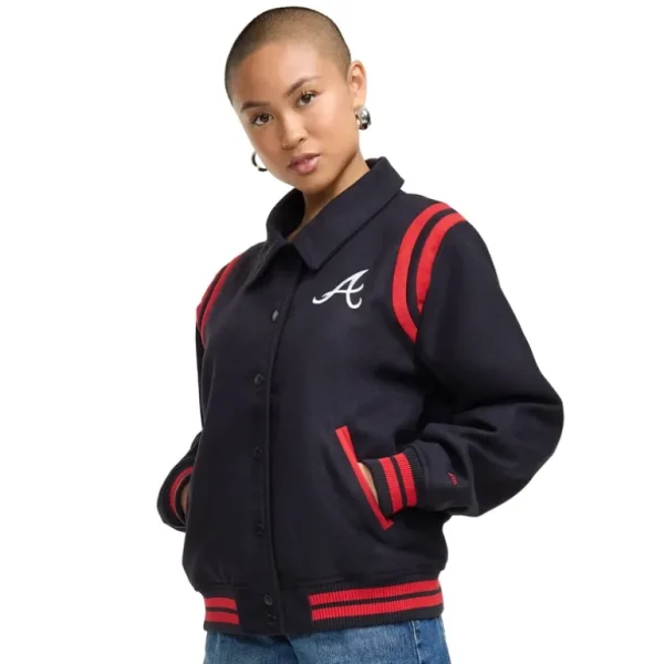 Online Atlanta Braves Sport Night Womens Jacket - KTGCaps - Baseball caps for various teams, purchased online at a discount