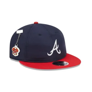 Best Sale Atlanta Braves Team Color Retro Crown 9FIFTY Adjustable Hat - KTGCaps - Baseball caps for various teams, purchased online at a discount